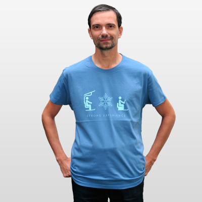 detail produktu - Triko SNOW strong experience pánské steel blue